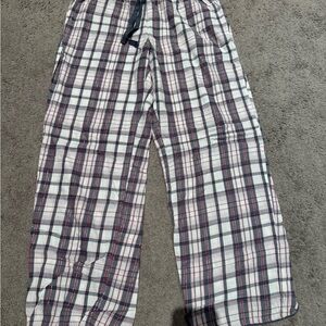 Victoria's Secret Checkered Pajama Pants - Black, White, Pink